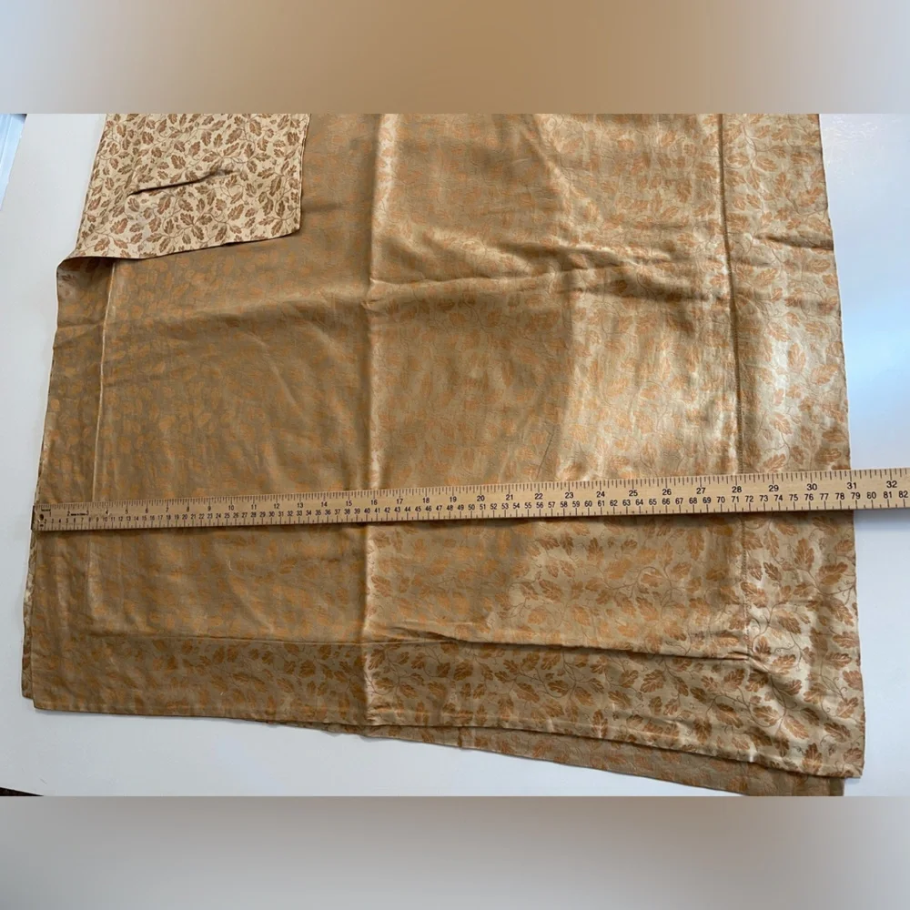Nancy Koltes 2 Euro‎ Shams Pair Foglia Cognac Jacquard